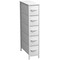 Sorbus Narrow Dresser with 5 Drawers - Steel Frame, Wood Top & Easy Pull Fabric Bins